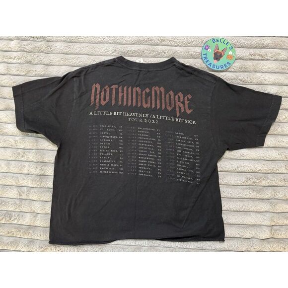 Nothingmore Medium Concert 2022 Tour Band Crop Shirt A Little Bir Heavenly - Picture 6 of 7